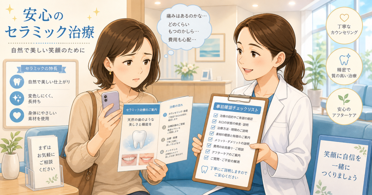 SNSの失敗談で不安な方へ！セラミック治療で後悔しない事前確認