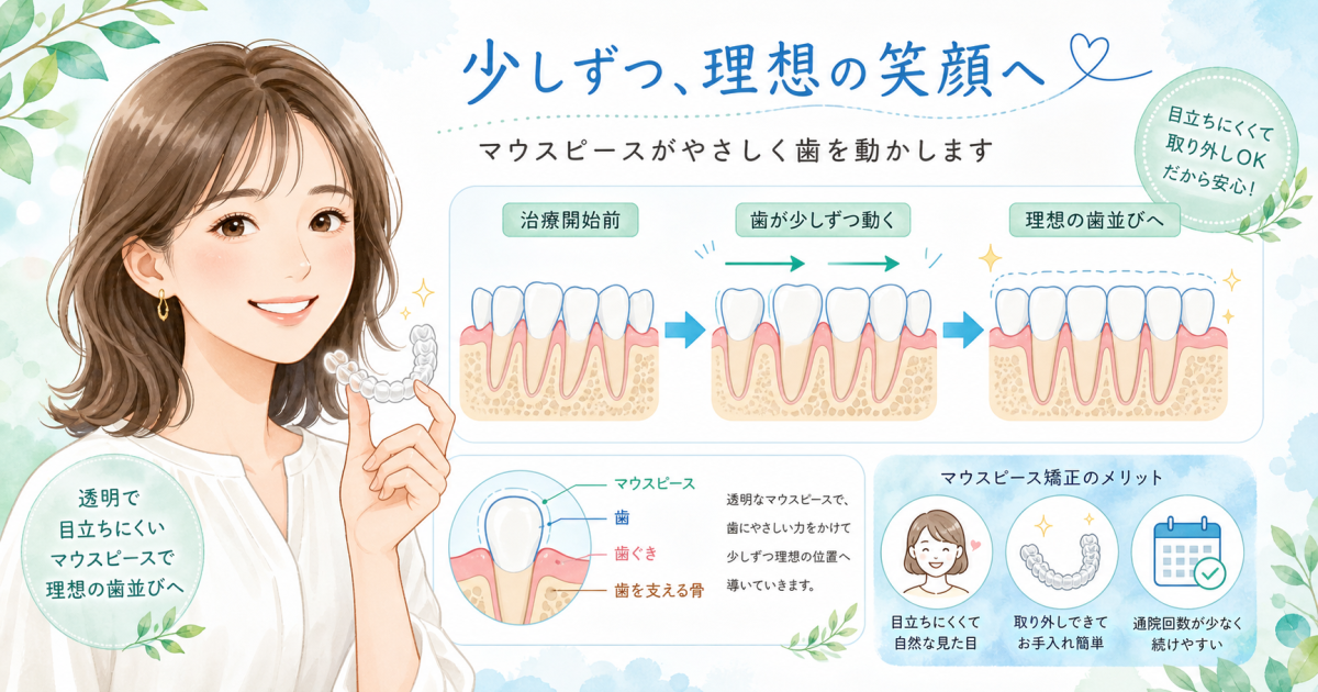 マウスピース矯正の仕組みとは？歯が動く理由をわかりやすく解説