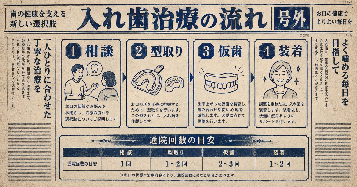 治療の流れと通院回数・期間の目安